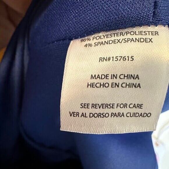 NWT Tahari Royal Blue Dressy Sleeveless Wide Leg Jumpsuit Size 4 Pockets - Picture 8 of 8